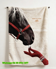 Luxury Hermès En Escapade Flannel Throw Blanket IMG_5174